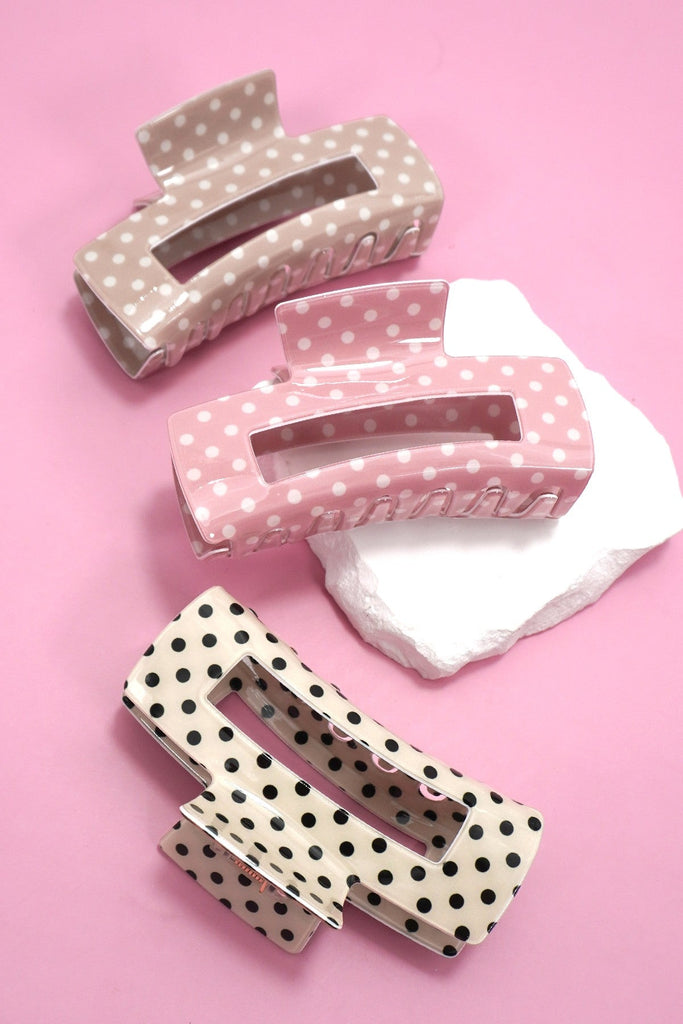 POLKA DOT HAIR CLAW CLIP | 40H1128