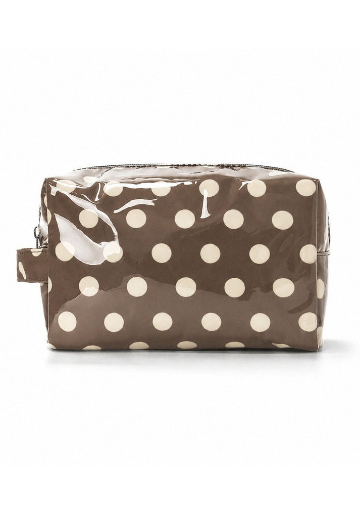 POLKA DOT WATERPROOF CLEAR COSMETIC MAKEUP POUCH BAG | 40P630
