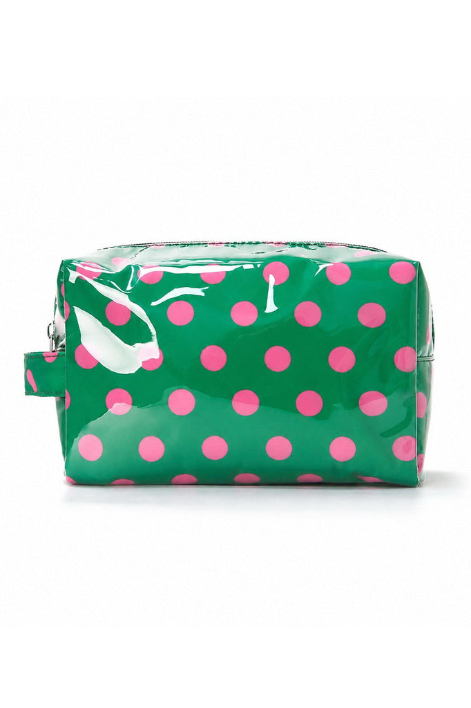 POLKA DOT WATERPROOF CLEAR COSMETIC MAKEUP POUCH BAG | 40P630