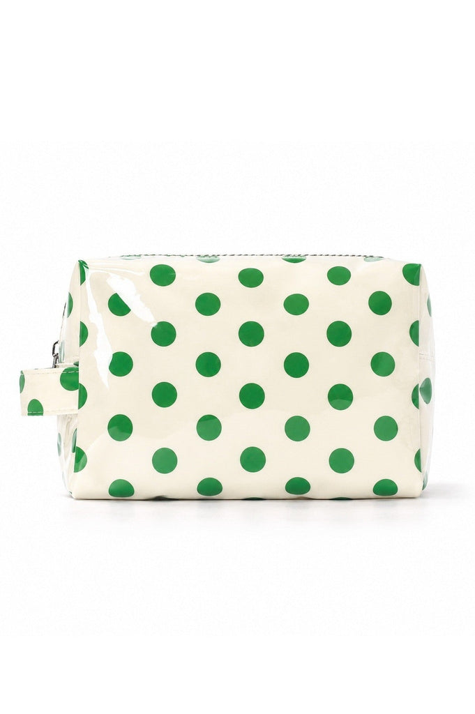 POLKA DOT WATERPROOF CLEAR COSMETIC MAKEUP POUCH BAG | 40P630