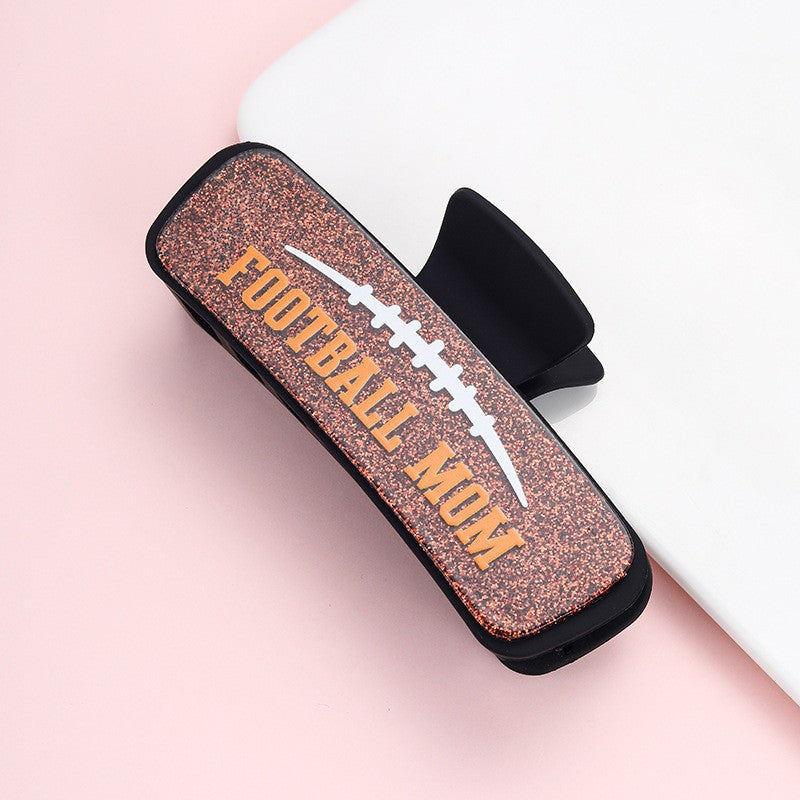 LARGE FOOTBALL MOM HAIR CLAW CLIPS | 40H1136