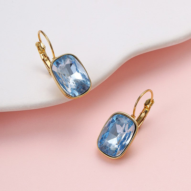 STAINLESS STEEL TARNISH FREE RHINESTONE EARRINGS | 40E528