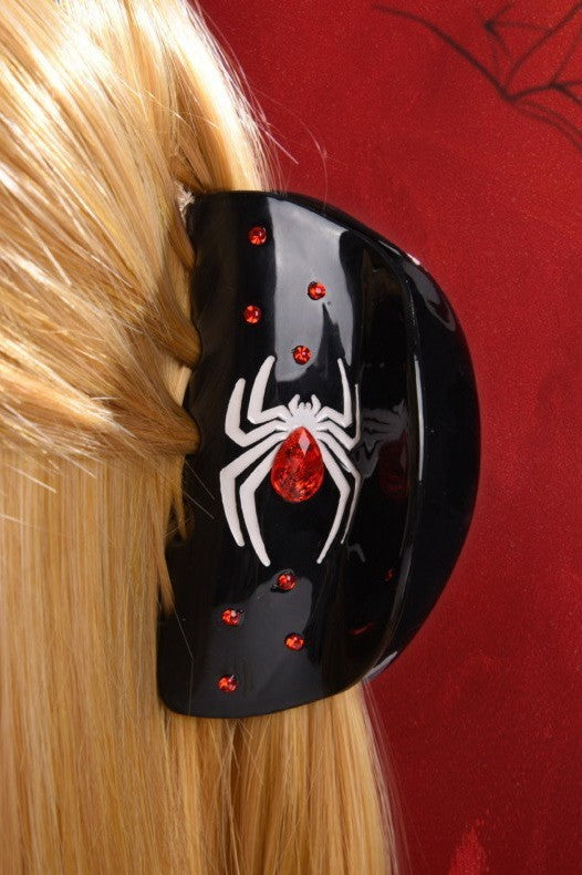 LARGE HALLOWEEN CROSS BOO HAIR CLAW CLIPS | 40H1139