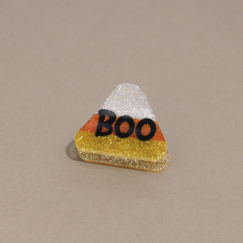 HALLOWEEN PUMPKIN GHOST SET OF 4 HAIR CLAW CLIPS |40H1143