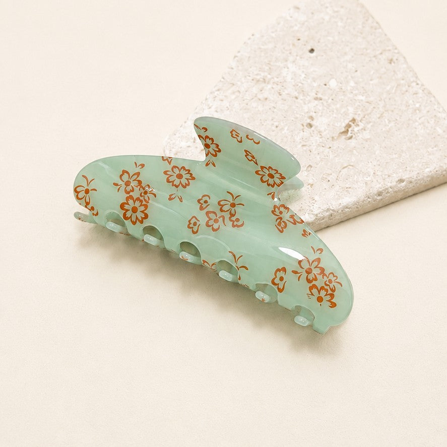 FLORAL FLOWER HAIR CLAW CLIP | 40H1140