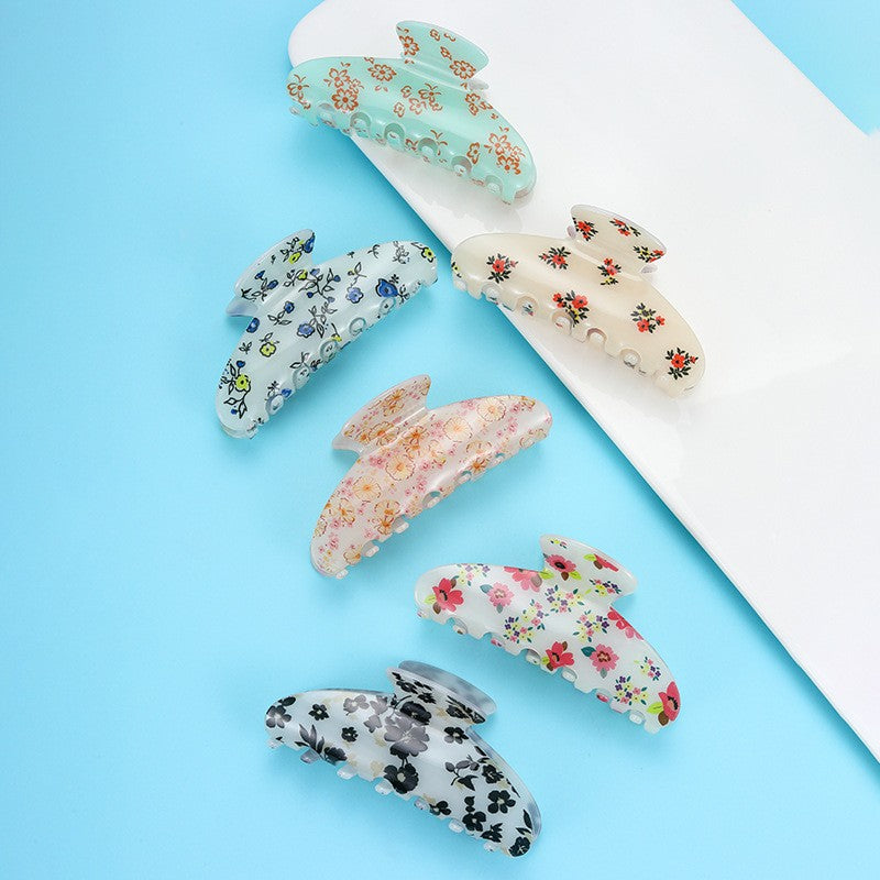 FLORAL FLOWER HAIR CLAW CLIP | 40H1140