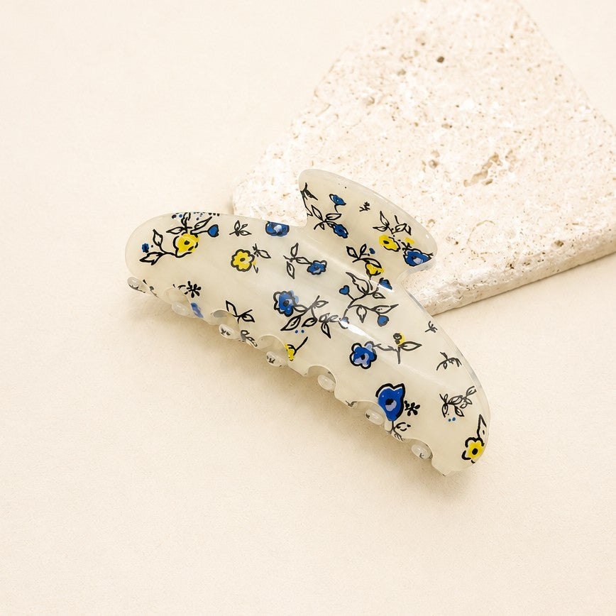 FLORAL FLOWER HAIR CLAW CLIP | 40H1140