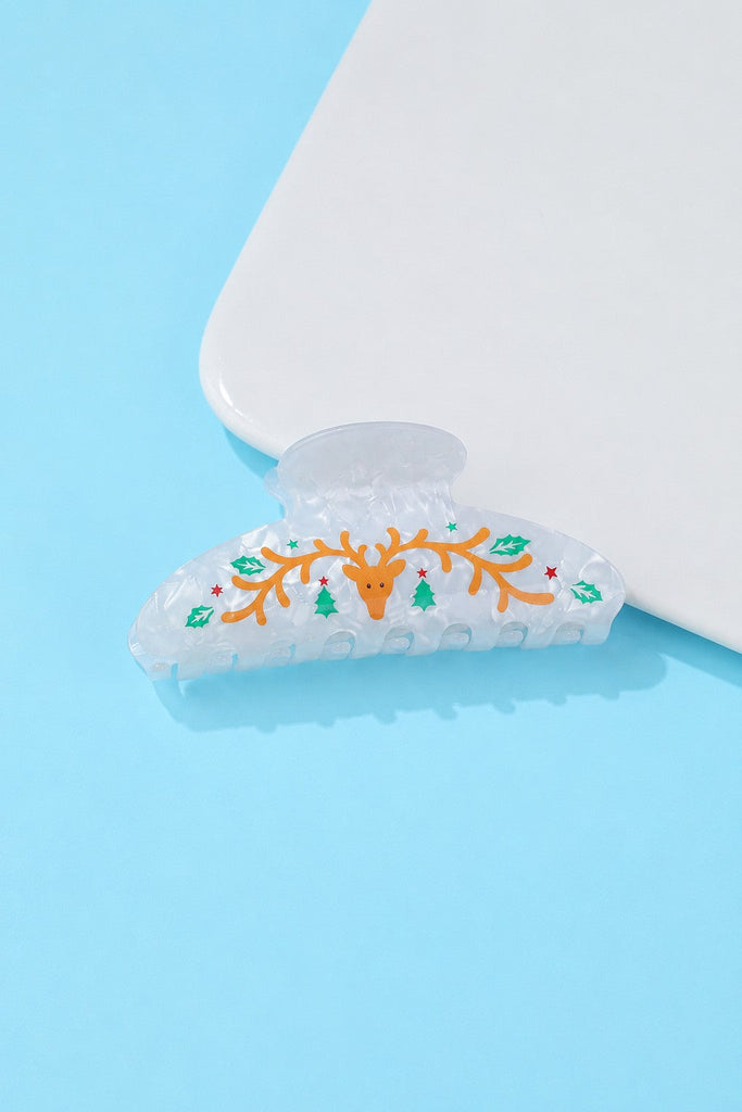 Christmas Jingle Ho Ho Ho Joy  Hair Claw Clips | 40H1149