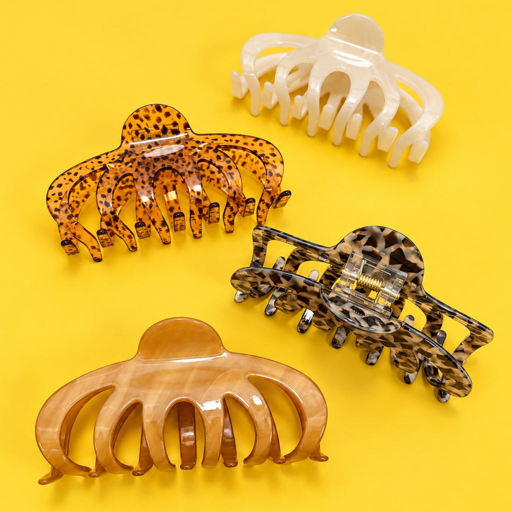 Large Curved Octopus-Inspired Hair Claw Clips | 40H1223