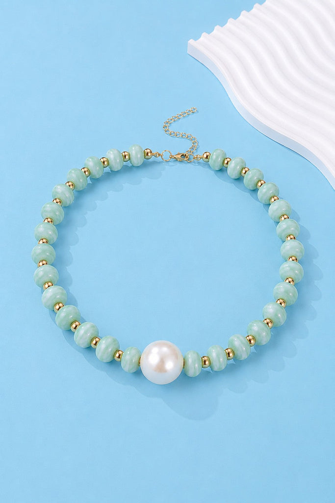 Pearl Pendant Resin Beaded Necklaces | 40NK9751