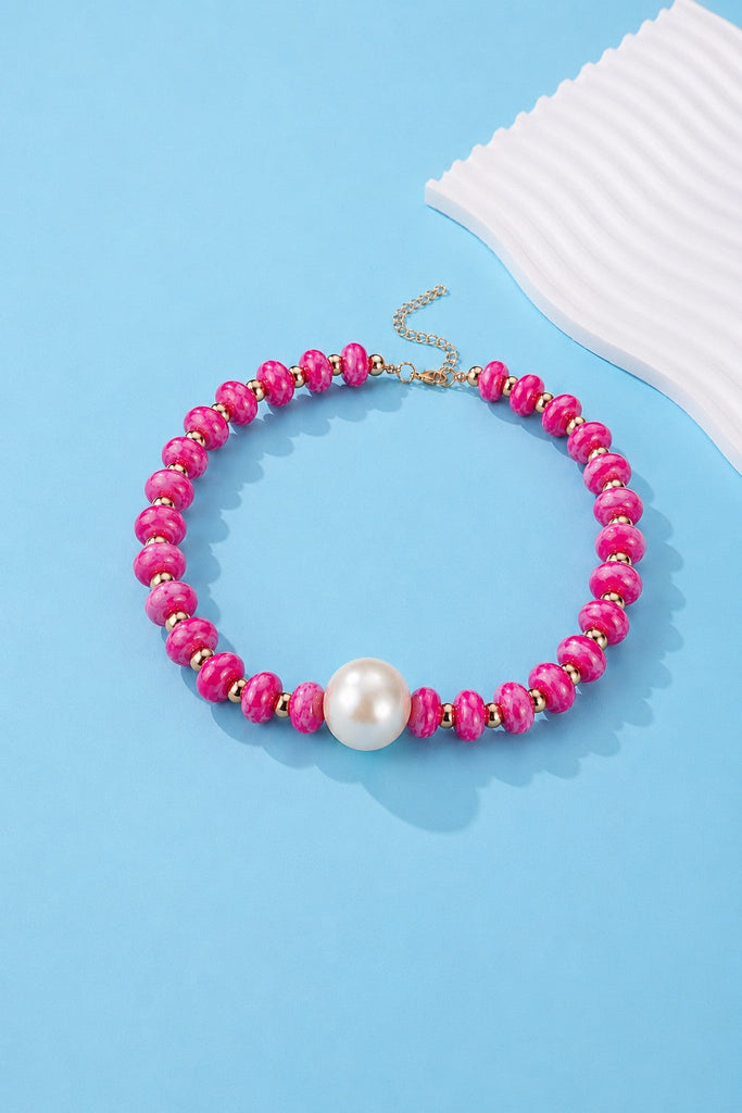 Pearl Pendant Resin Beaded Necklaces | 40NK9751