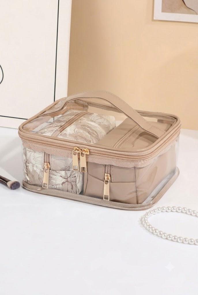 Clear Travel Cosmetic Organizer Travel Bag Pouch | 40P631