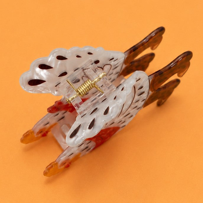 Western Chicken on Cowboy Boot Hair Claw Clip | 40H1162