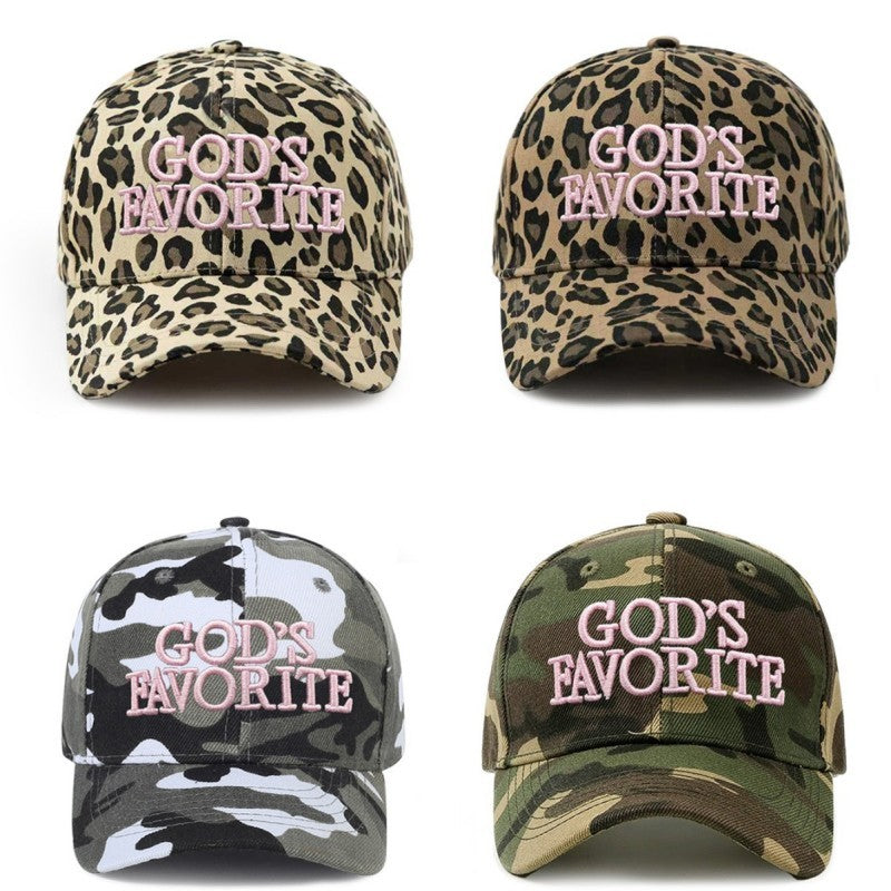 "God's Favorite" Embroidered Graphic Baseball Cap | 40HW769