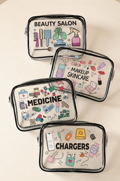 Clear Travel Cosmetic Organizer Travel Bag Pouch | 40P633