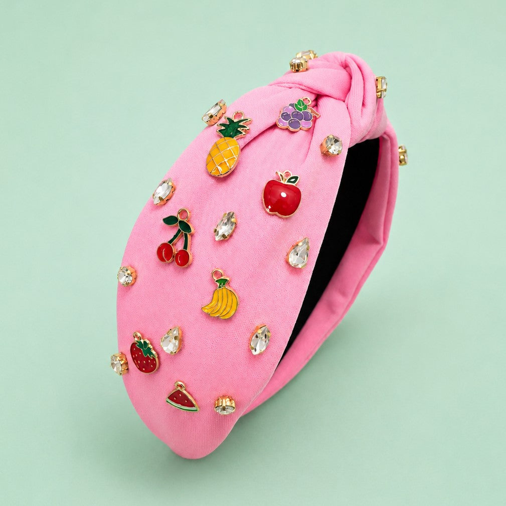 Fruit Rhinestone Embellished Knotted Headband | 40HB208