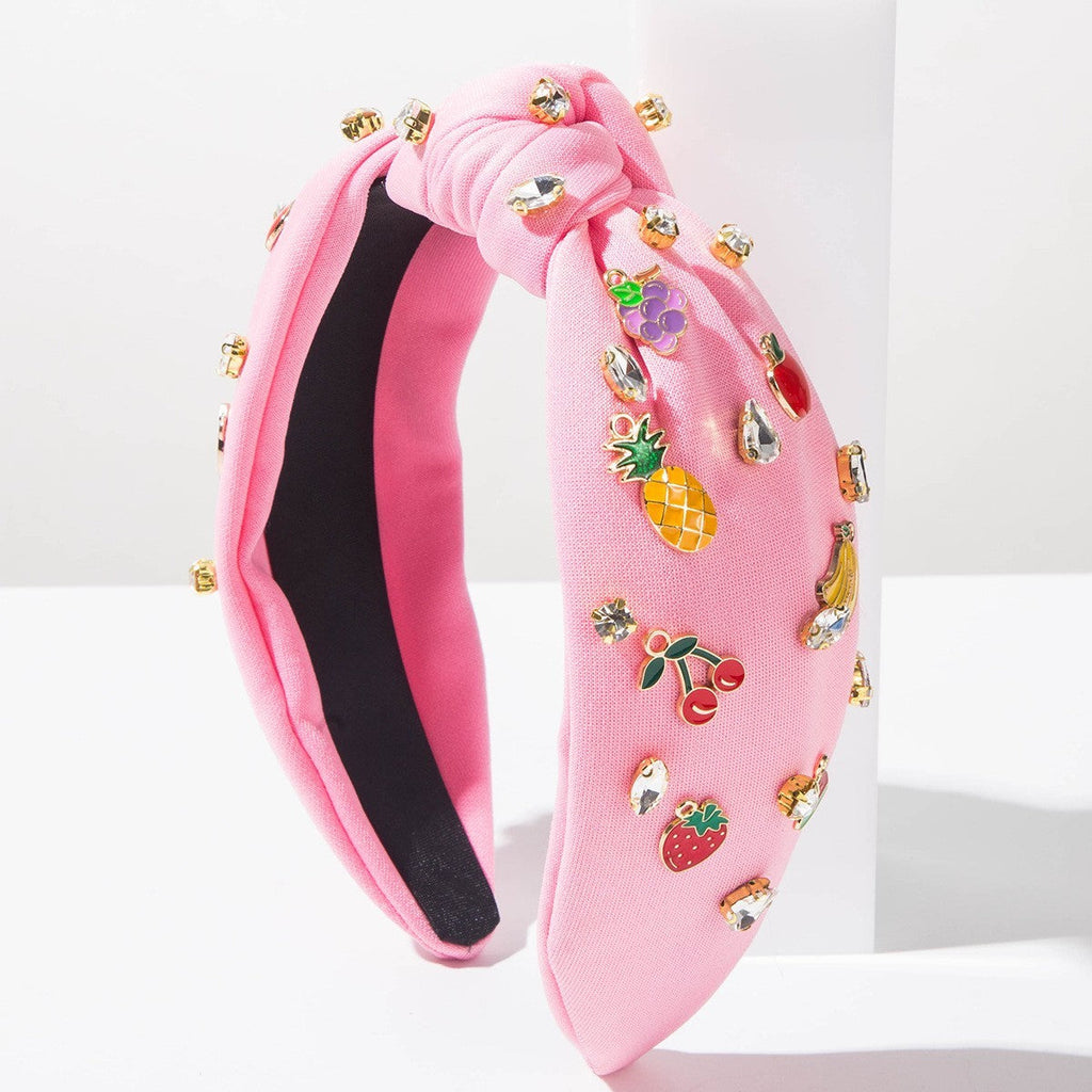 Fruit Rhinestone Embellished Knotted Headband | 40HB208