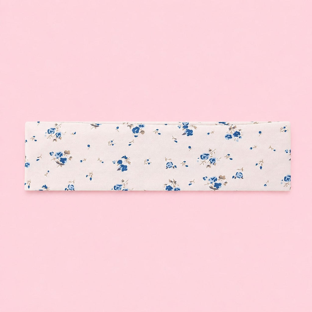 Blue Stripe & Vintage Floral Printed Headband Set | 40HWP602