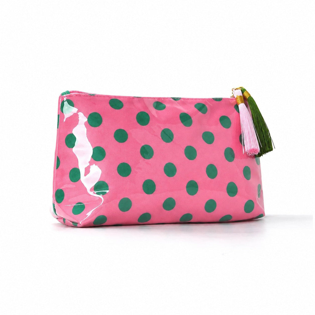 POLKA DOT TRAVEL COSMETIC MAKEUP POUCH BAG | 40P641