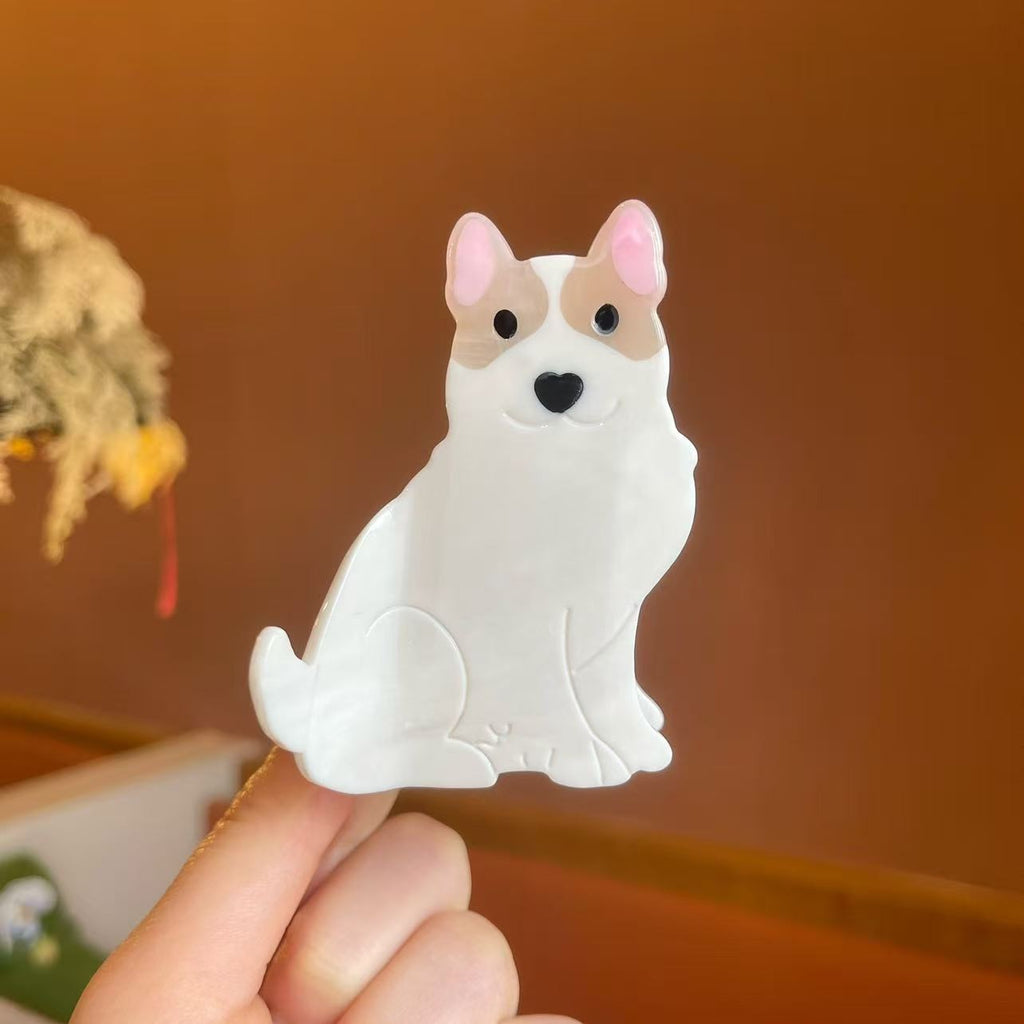 CUTE DOG HAIR CLAW CLIPS | 40H1183