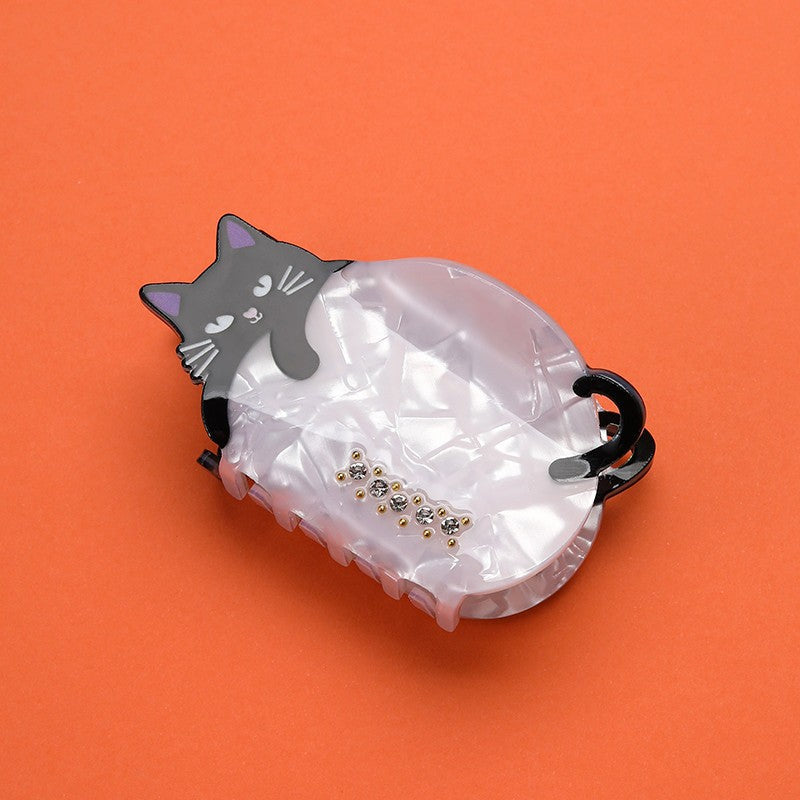 Whimsical Cat Pearlescent Hair Claw Clips | 40H1184