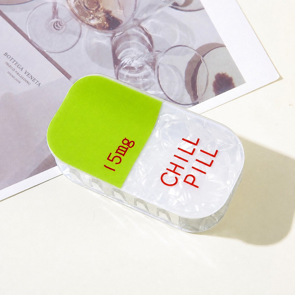 "CHILL PILL" Acetate Hair Claw Clip | 40H1185