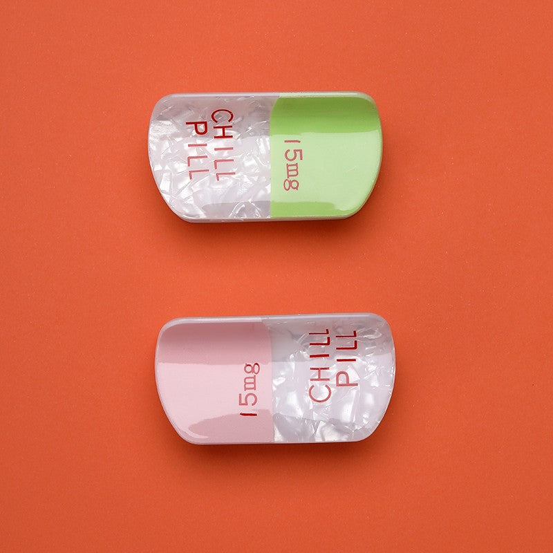 "CHILL PILL" Acetate Hair Claw Clip | 40H1185