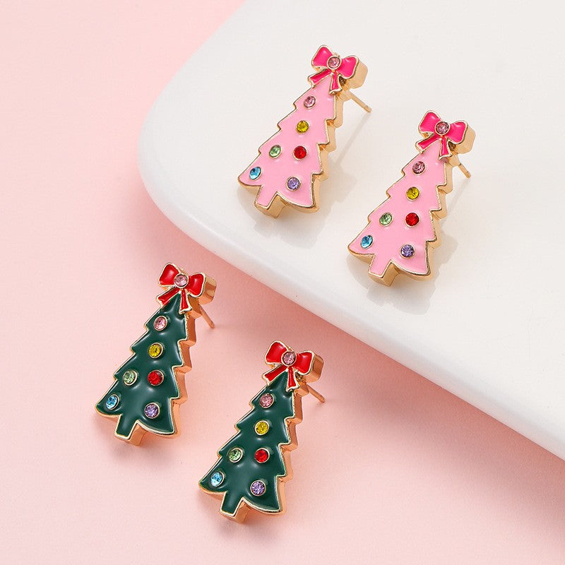 CHIRSTMAS TREE STUD EARRINGS | 40E535
