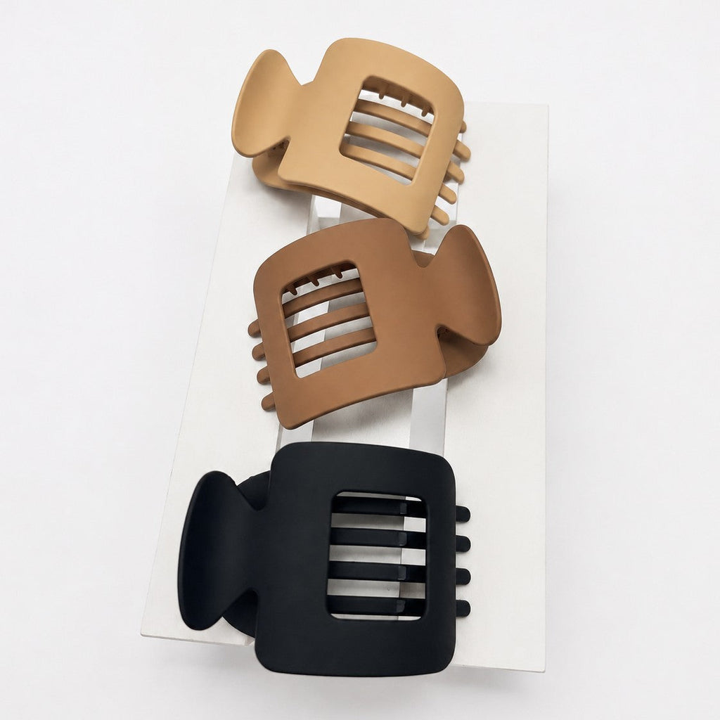Matte Square Cutout Hair Claw Clips | 40H1187