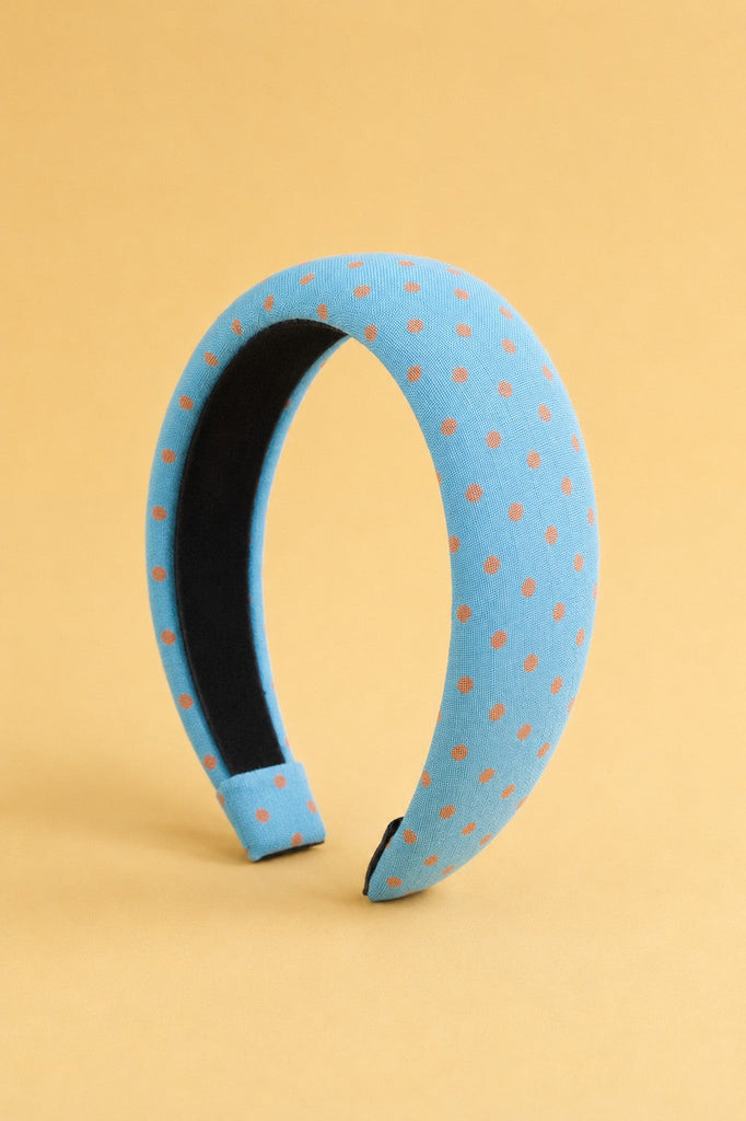 Padded Polka Dot Fabric Headband | 40HB209