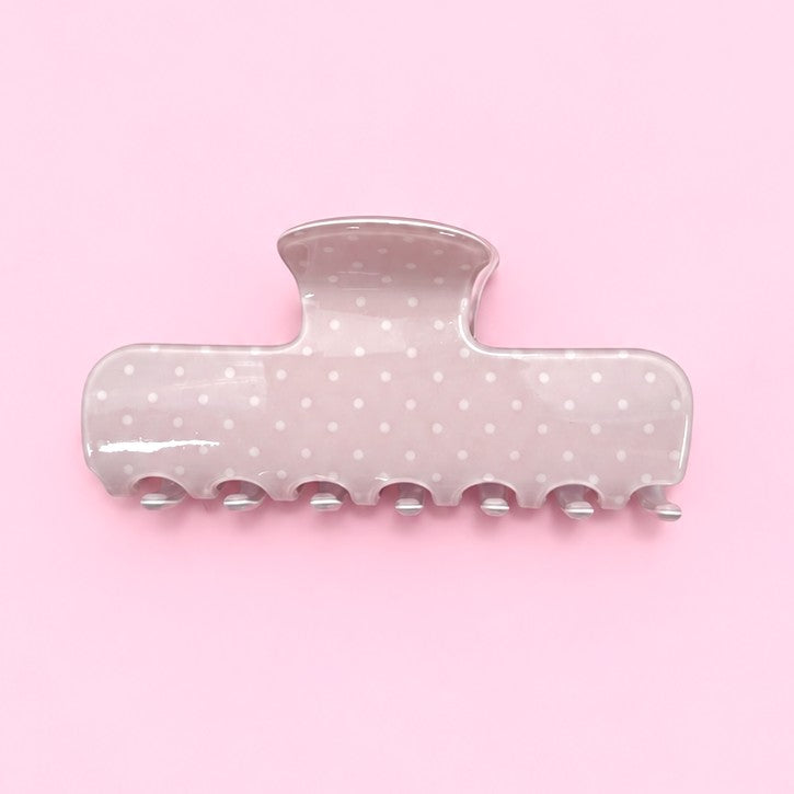 Polka Dot & Striped Flat Rectangle Hair Claw Clips | 40H1200