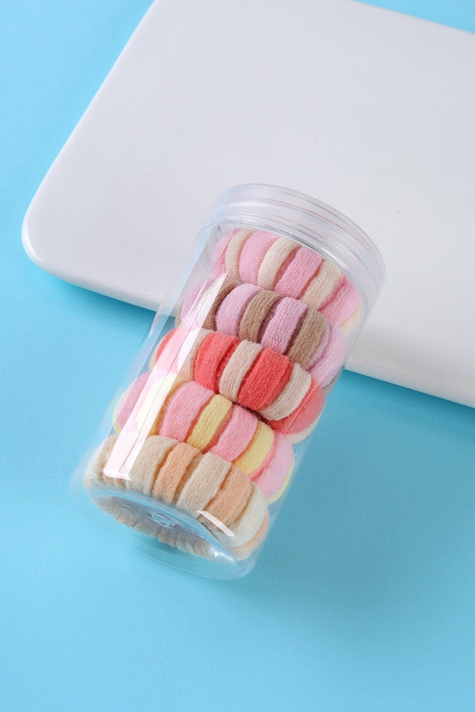 Striped Terry Hair Ties 5-Pc Set | 40S745