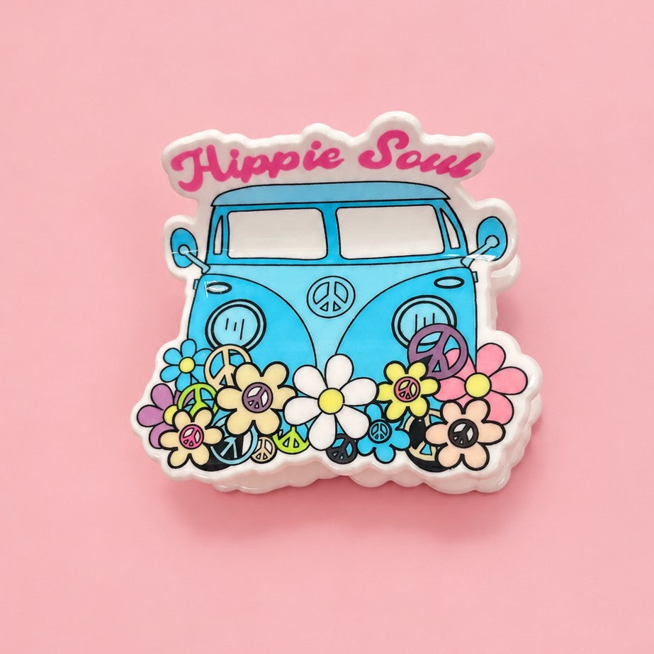 Retro "Hippie Soul" Camper Van Hair Claw Clips | 40H1211