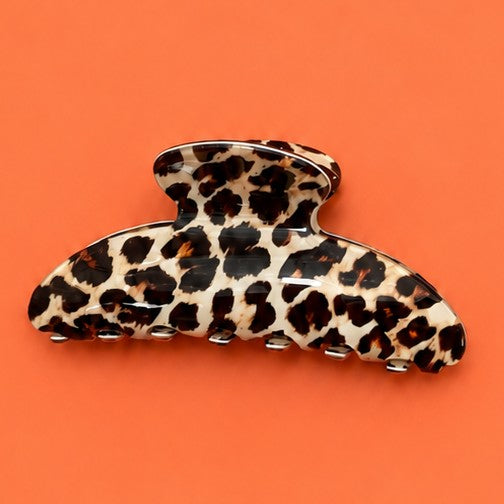 Animal Print Curved Hair Claw Clips | 40H1213