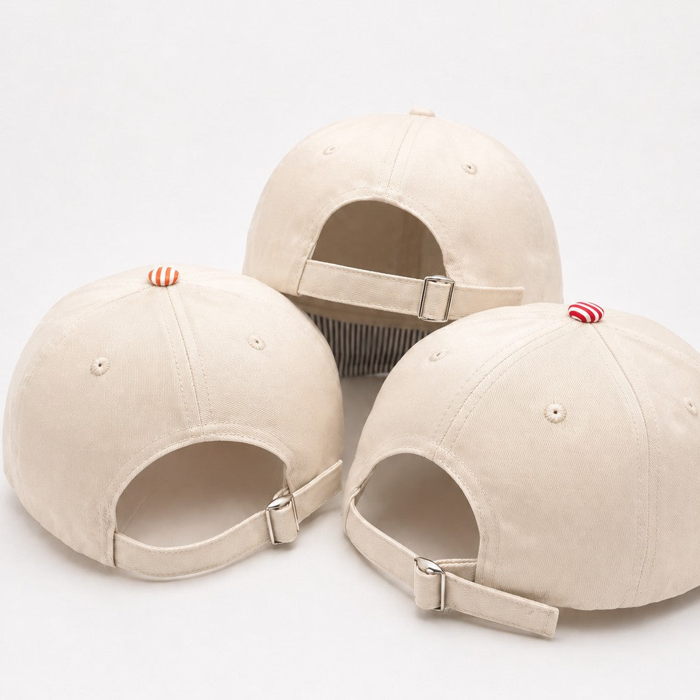 "JESUS SAVES" Striped Visor Embroidered Baseball Cap|40HW761