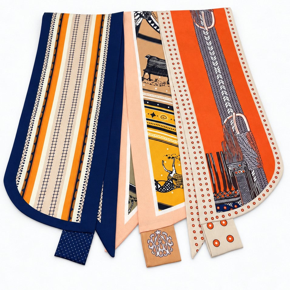 Mixed Print Scarf with Loop | 40SC754