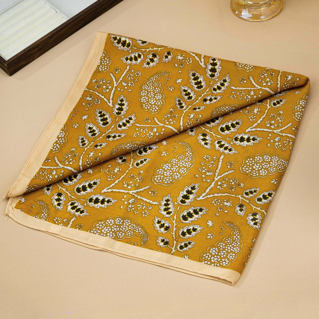 Vintage Botanical Floral Paisley Square Scarf | 80SC3103