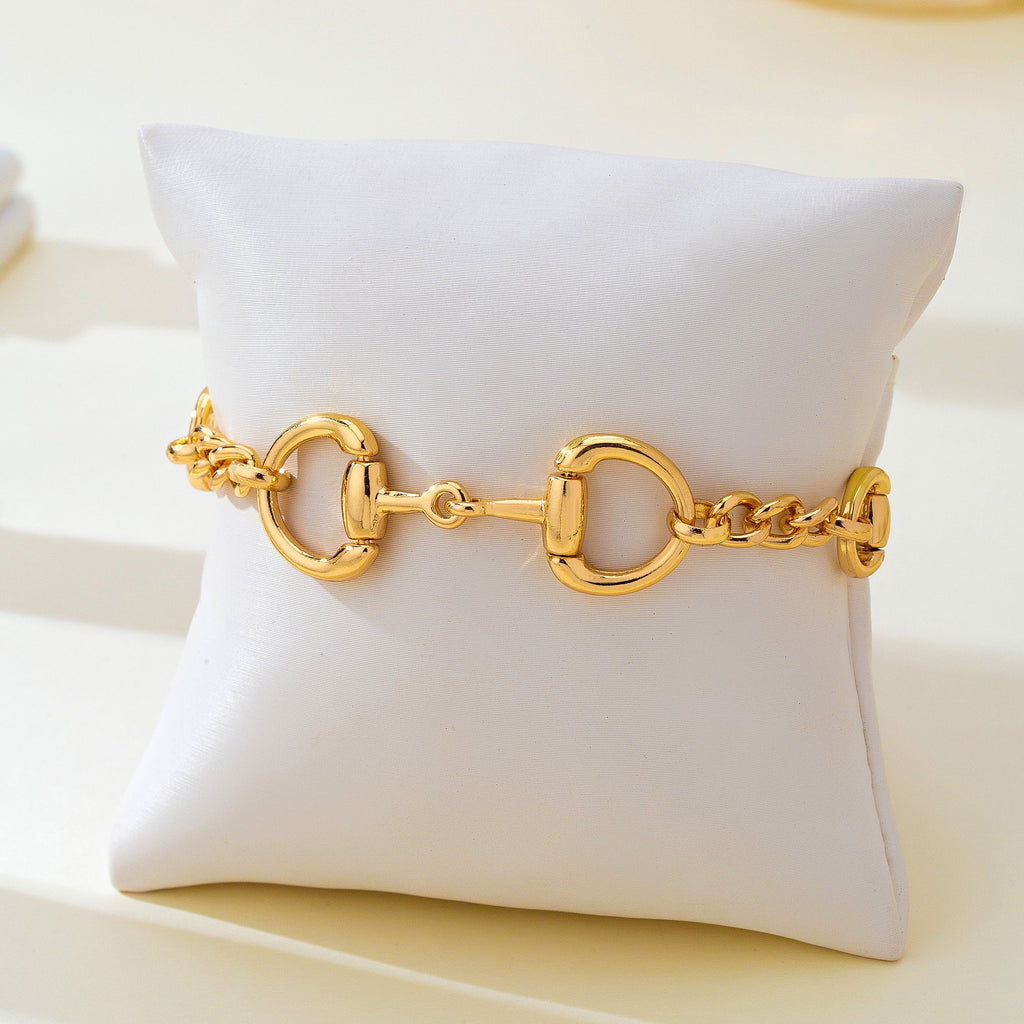 Mixed Chain Horsebit Link Bracelet | 80B1962