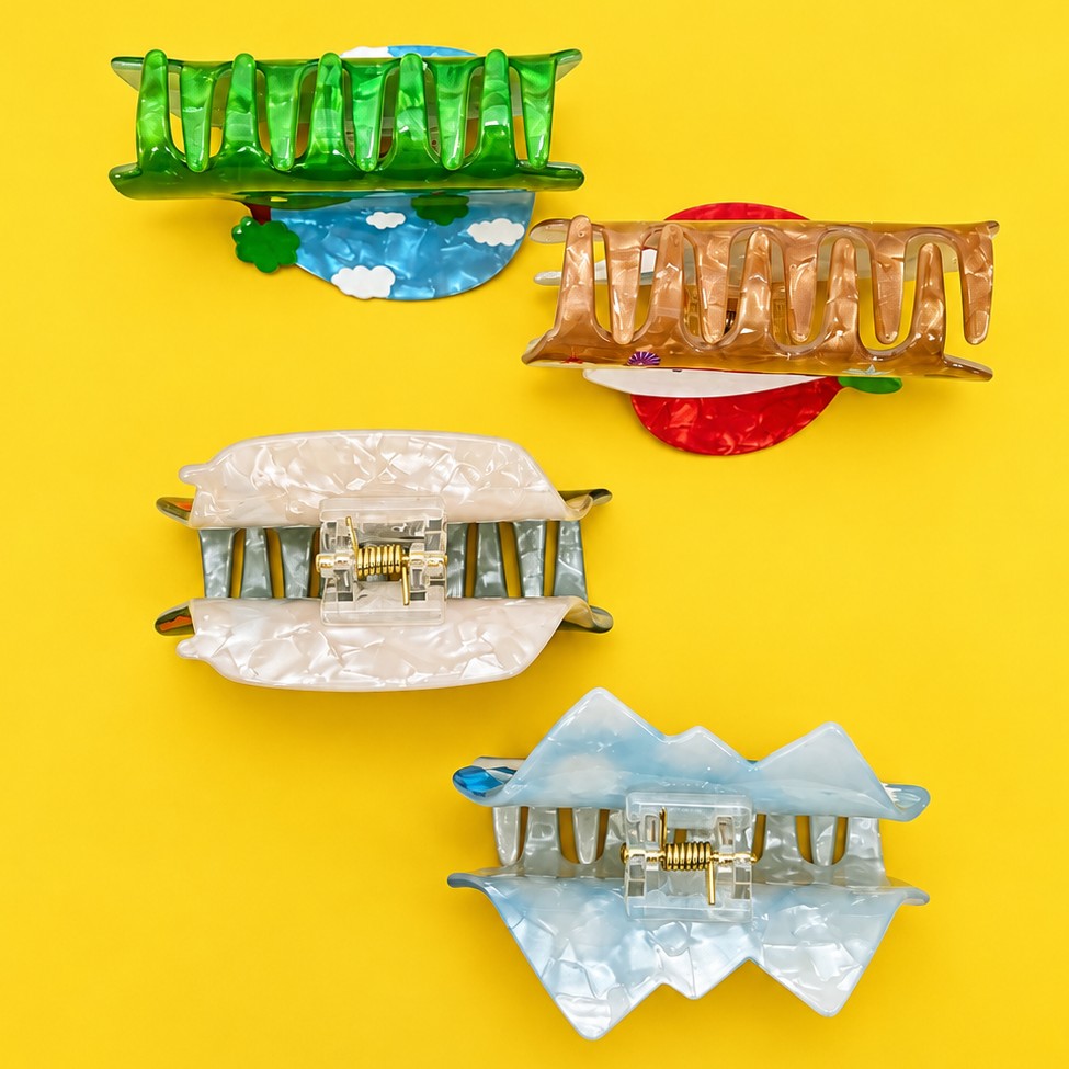 Four Seasons Scenic Landscape Hair Claw Clips | 40H1258