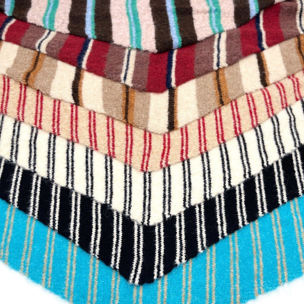 Striped Triangle Neck Scarf Shawl | 40SC747