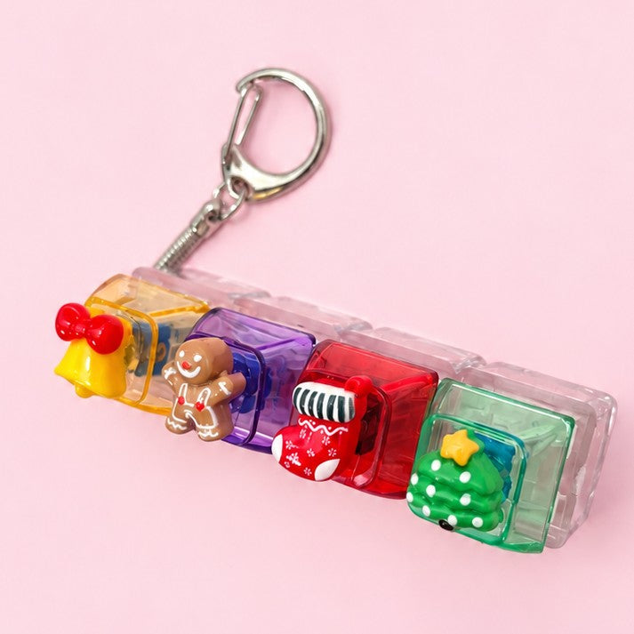 Holiday Keyboard Fidget Stress Relief Keychain | 40KC208