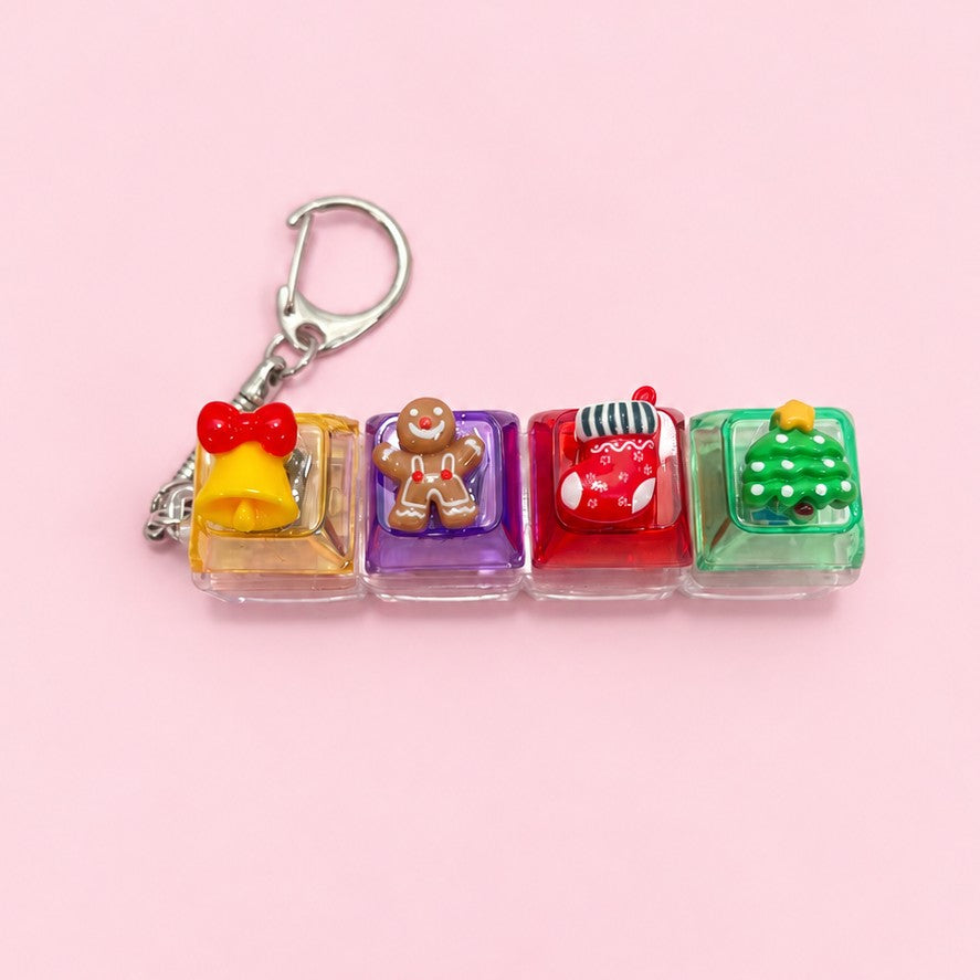 Holiday Keyboard Fidget Stress Relief Keychain | 40KC208