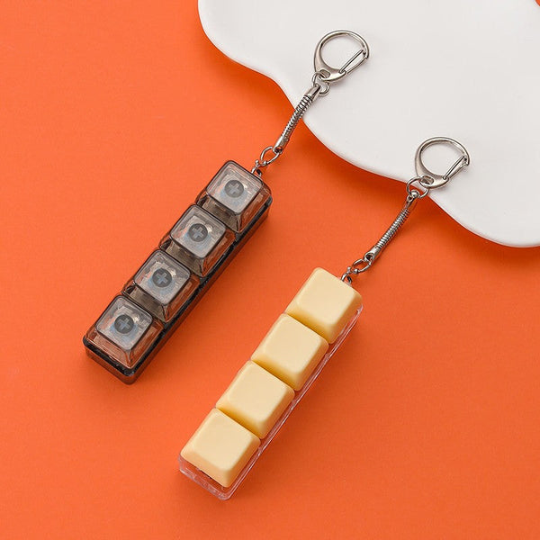 Light-Up Keyboard Fidget Stress Relief Keychain | 40KC193