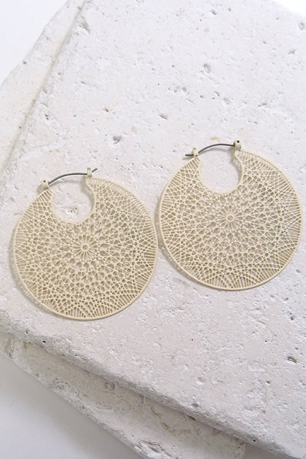 Filigree hoop featuring a soft rubbery texture | 260394455