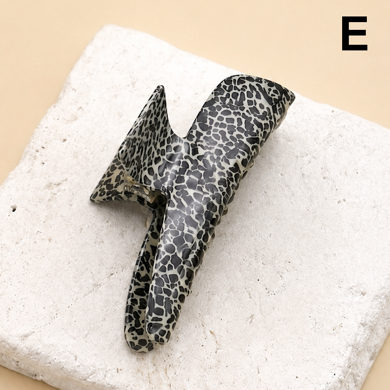 EXTRA LARGE OBLONG CELLULOSE HAIR CLAW CLIPS | 40H524