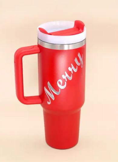 40oz STAINLESS STEEL TUMBLER MERRY | TB40OZ