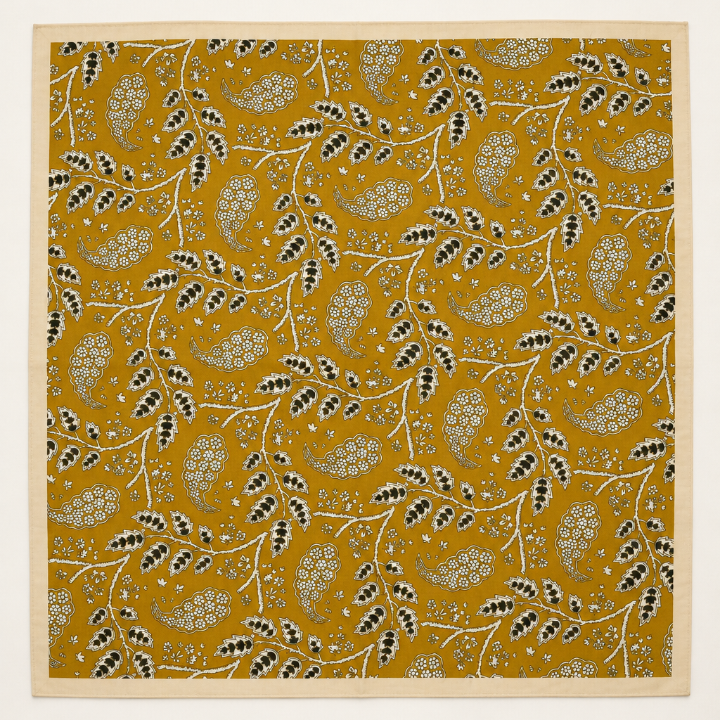 Vintage Botanical Floral Paisley Square Scarf | 80SC3103