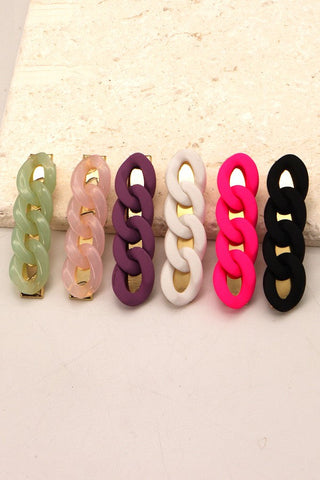 SOFT RUBBER LARGE 2PK HAIR CLIP | 40H360C